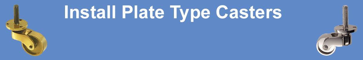 How to measure and install plate type furniture casters