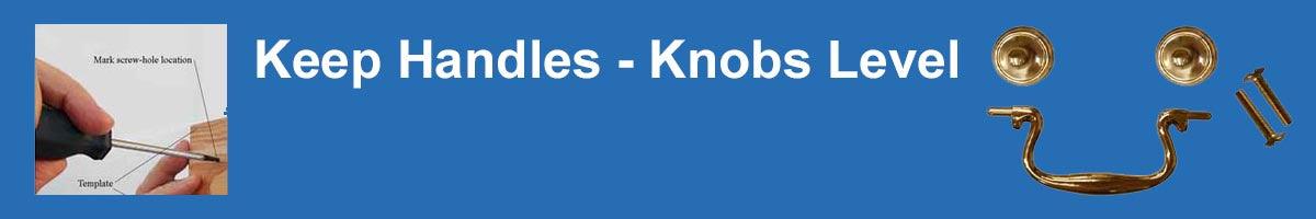 How to install drawer pulls and knobs