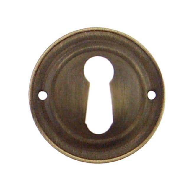 Round Antique Keyhole Escutcheon