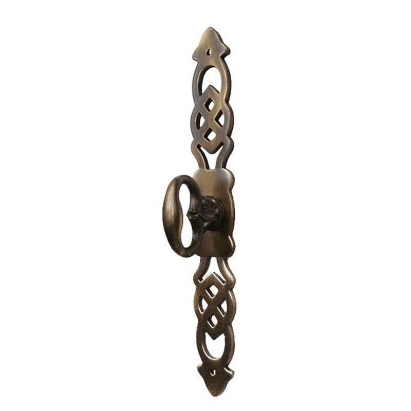Antique Brass Mock Key with Backplate for doors