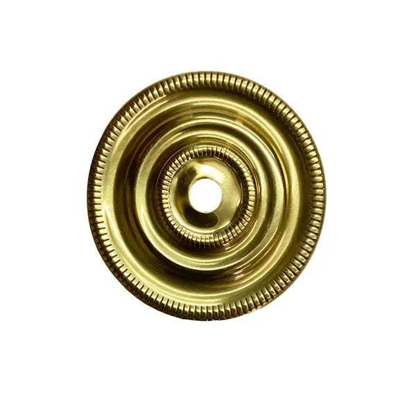 Round Brass Backplate, 2" diameter - Paxton Hardware