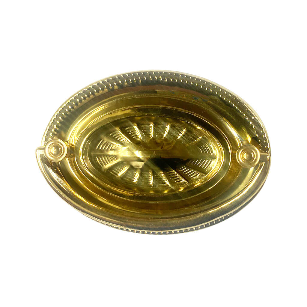Oval Hepplewhite Brasses, Starburst design, 3" boring - Paxton Hardware ltd