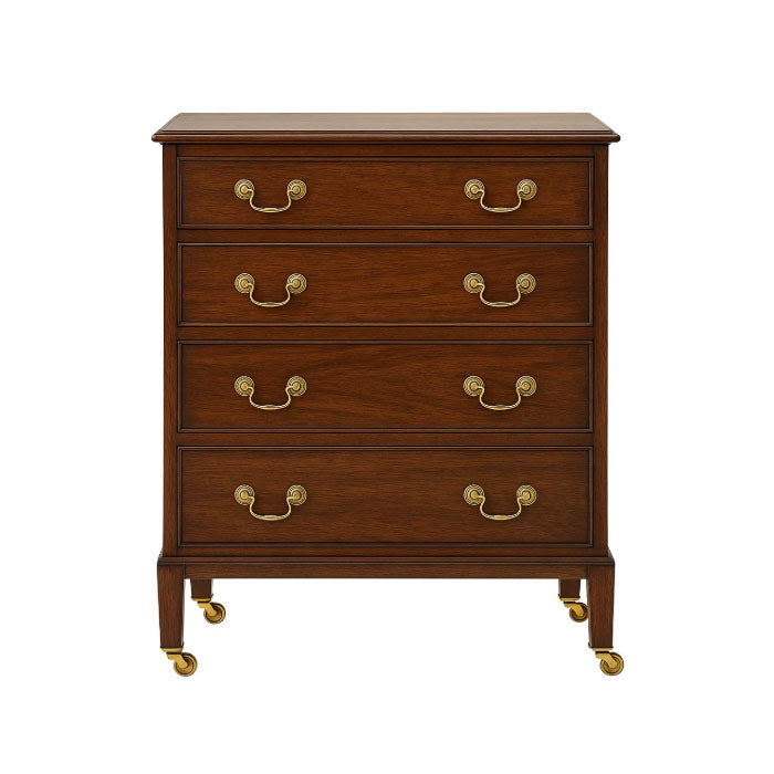 Vintage Brass Bail Pulls shown on Antique Chest - Paxton Hardware