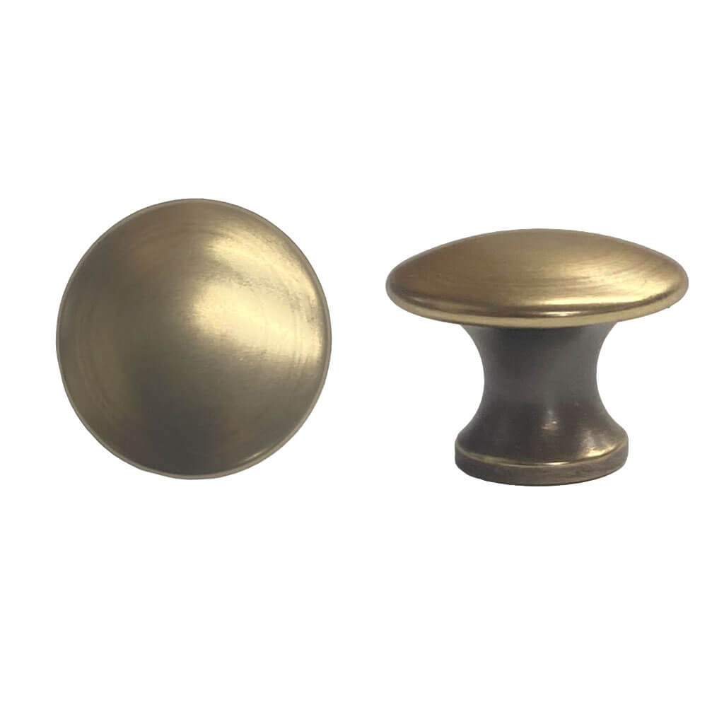 Small Antique Brass Knob, 3/4 inch Small Antique Brass Knob, 3/4 inch