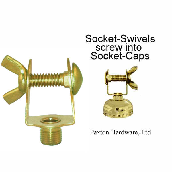 Wing nut Lamp Socket Swivel for Bridge Lamp - Paxton Hardware