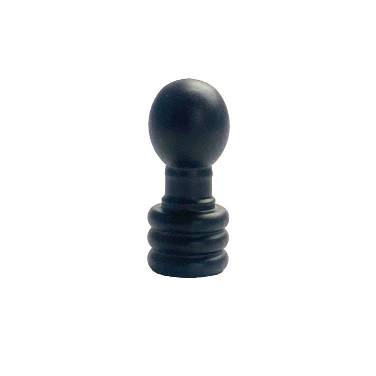 Simple Black Lamp Finial - Paxton Hardware