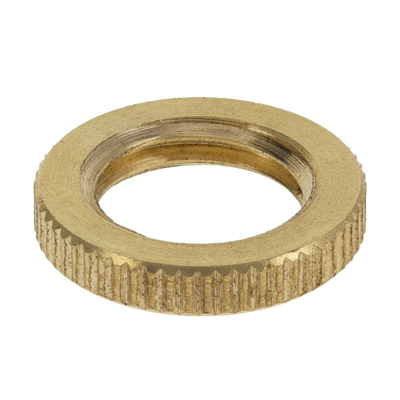 Knurled Brass Locknuts, 1/4 IP - Paxton hardware ltd