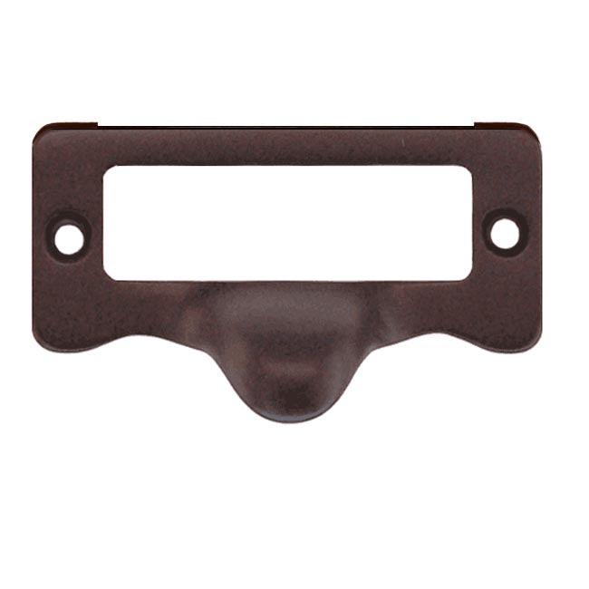 Bronze Finger Pull Label Holder for Drawers - Paxton Hardware