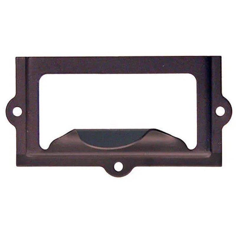 Stamped Bronze Card Holder with Finger Pull