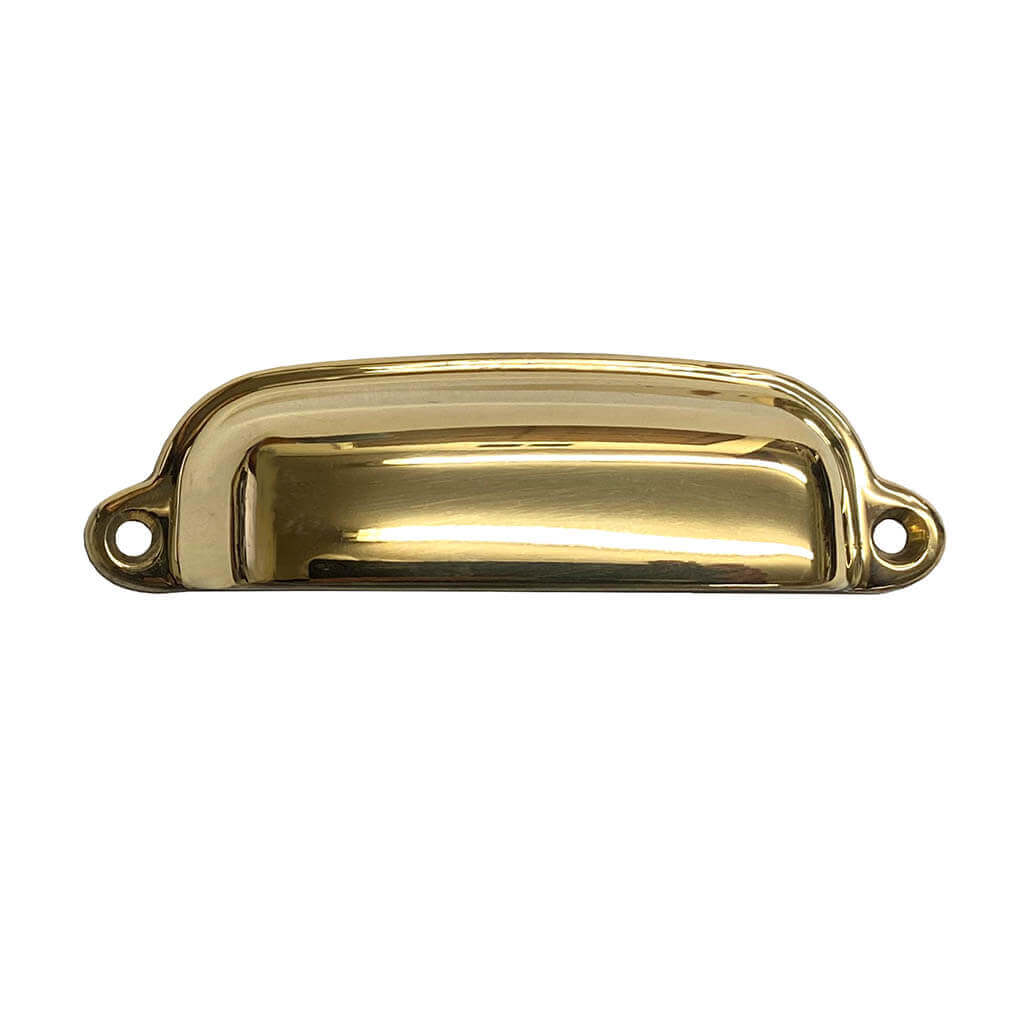 Brass Bin Pull for Cabinet Drawers, Paxton Hardware
