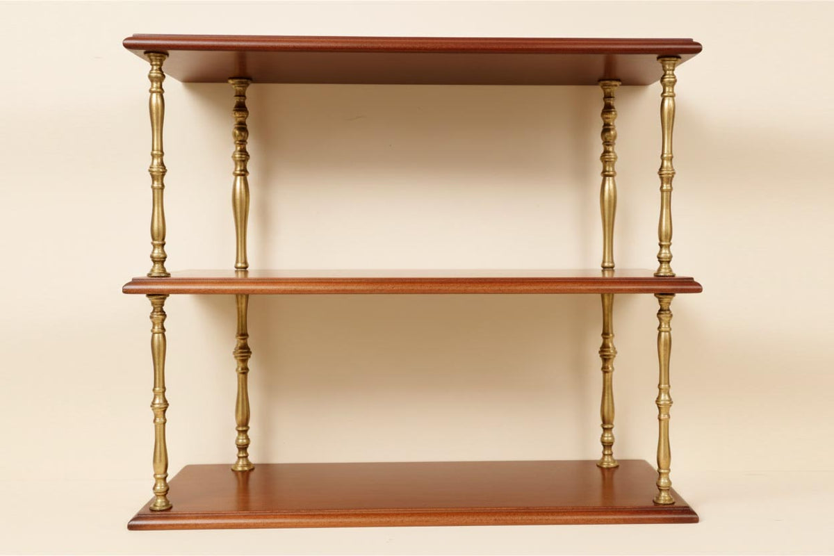 Brass Shelf Columns provide function and decorative appeal - Paxton Hardware