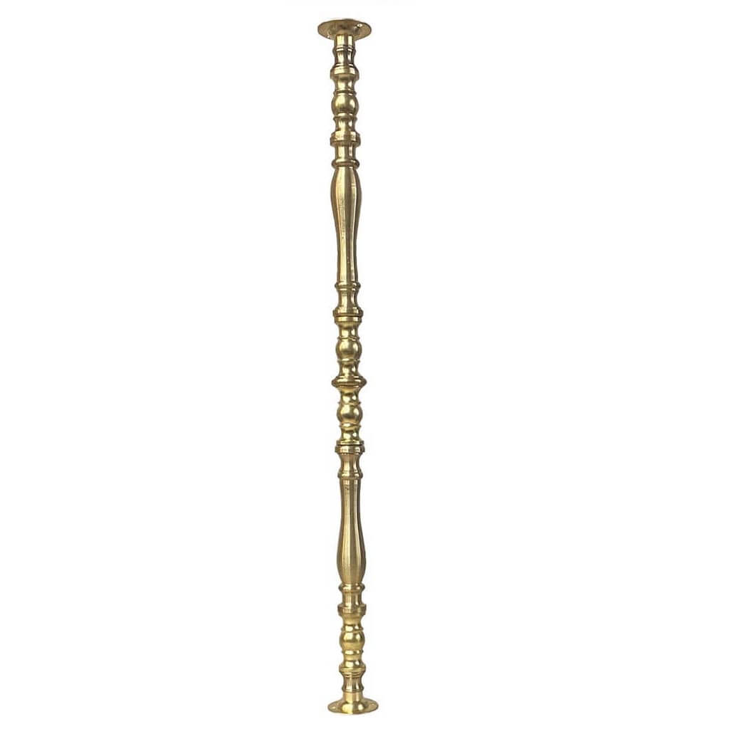 Brass Shelf Column, 16-1/4" tall - Paxton Hardware
