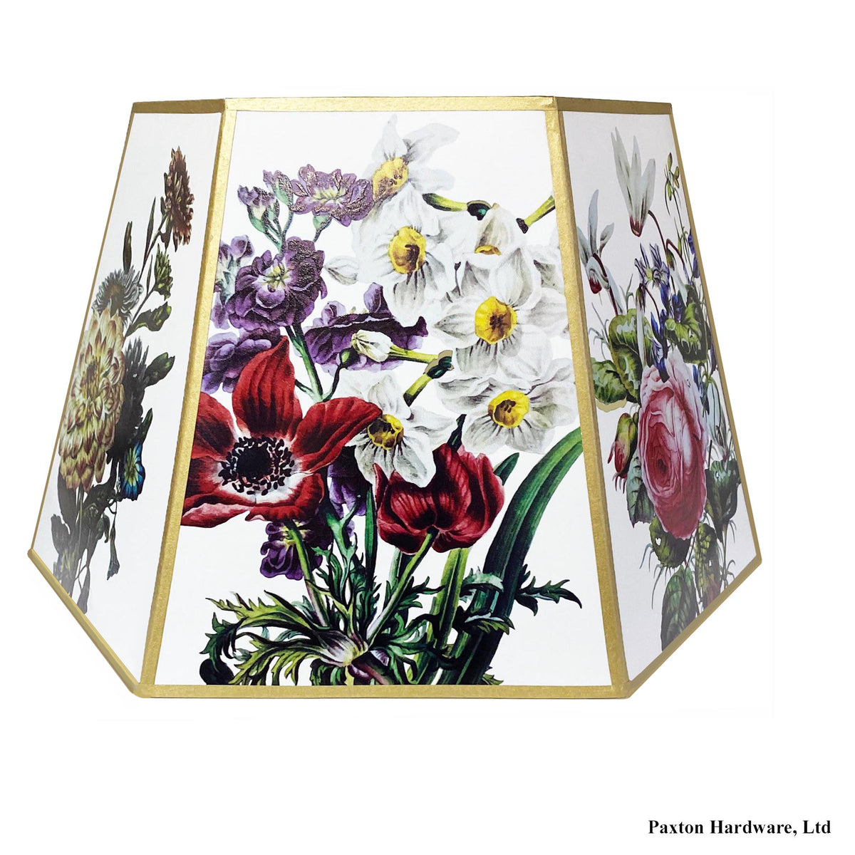 Floral Parchment Lamp Shade, Paxton Hardware