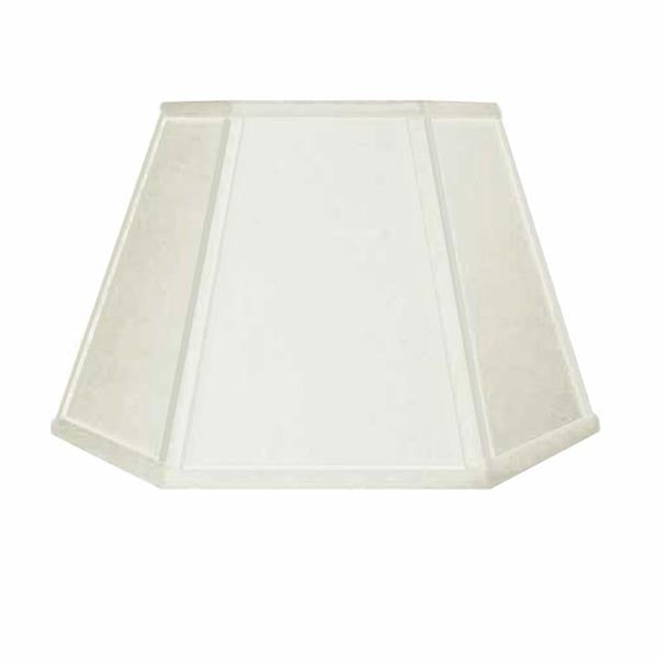 White Linen Table Lamp Shade, 12&quot; base, - Paxton Hardware