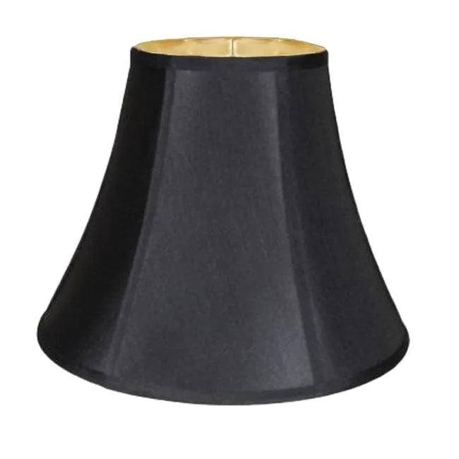 Black Silk Bell Lamp Shades, 8x16x11 - Paxton Hardware