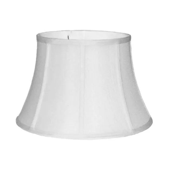 Vintage Style White Silk Bridge Lamp Shade, Uno Fitter - Paxton Hardware