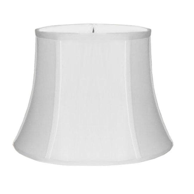 White Silk Bell Lamp Shade - Paxton Hardware
