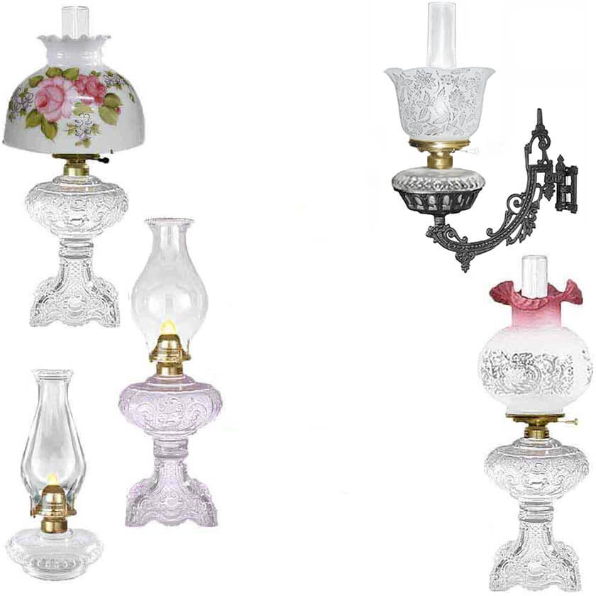 Reproduction Antique Lamps provide a comfortable light to traditional homes.
