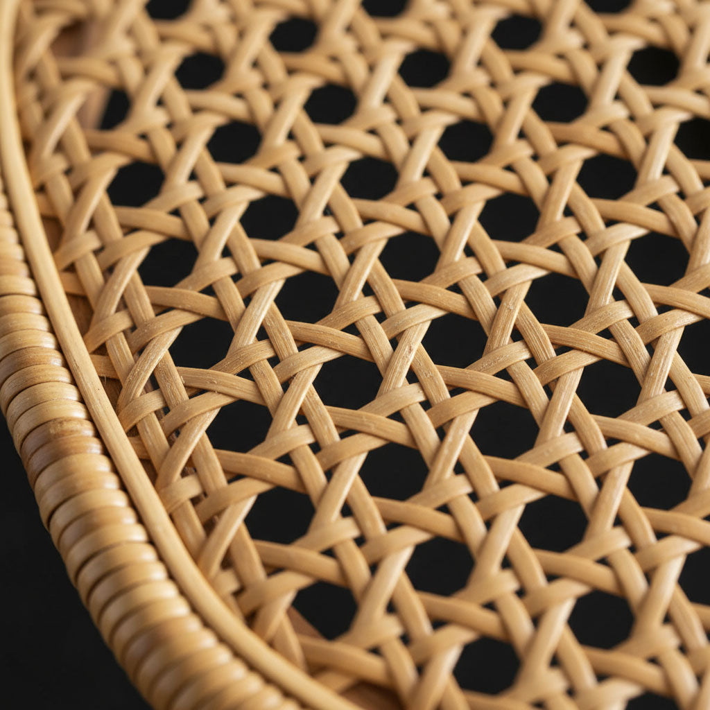 Pressed cane chair seat with cane bound edge - Paxton Hardware