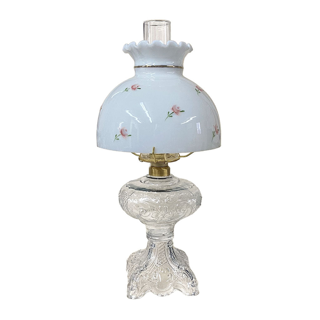 Victorian Glass Table Lamp Rose Bud - Paxton Hardware