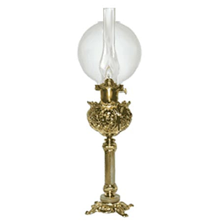 Ball Shade fit on a Victorian Banquet Lamp - Paxton Hardware