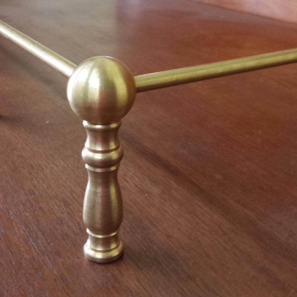 Brass corner post provides a great option for shelving - Paxton Hardware