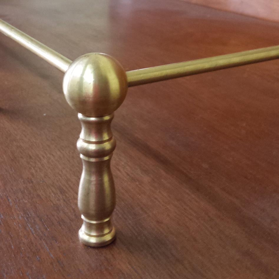 Brass Railing Posts for Cabinets and Shelving - Paxton Hardware