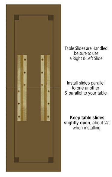 Table Slides Installed - Paxton Hardware