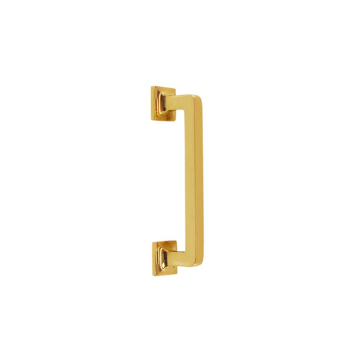 Cabinet Door Handle, 4" Solid Brass, Paxton Hardware