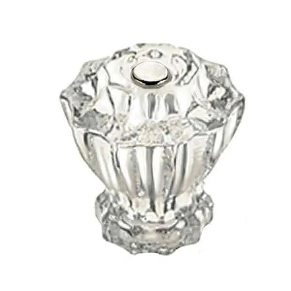 Fluted Clear Glass Knobs, large - Paxton Hardware ltd