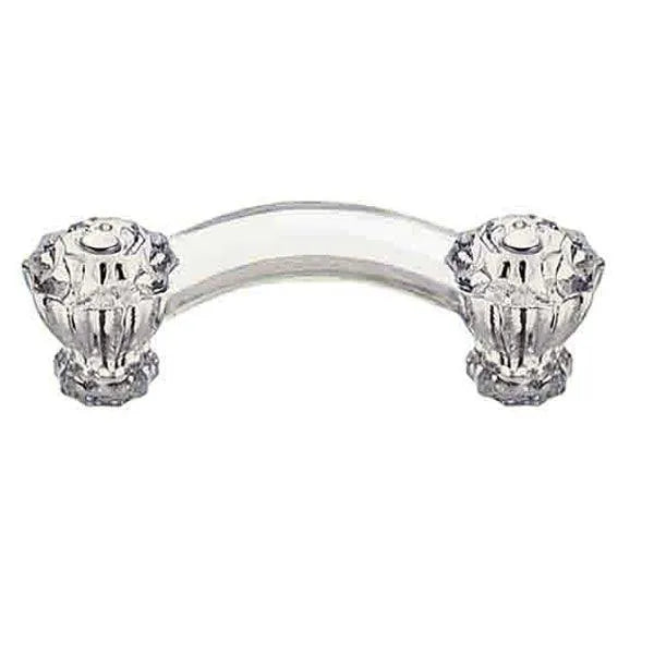 Sparkly Fluted Glass Cabinet Handle, Paxton Hardware