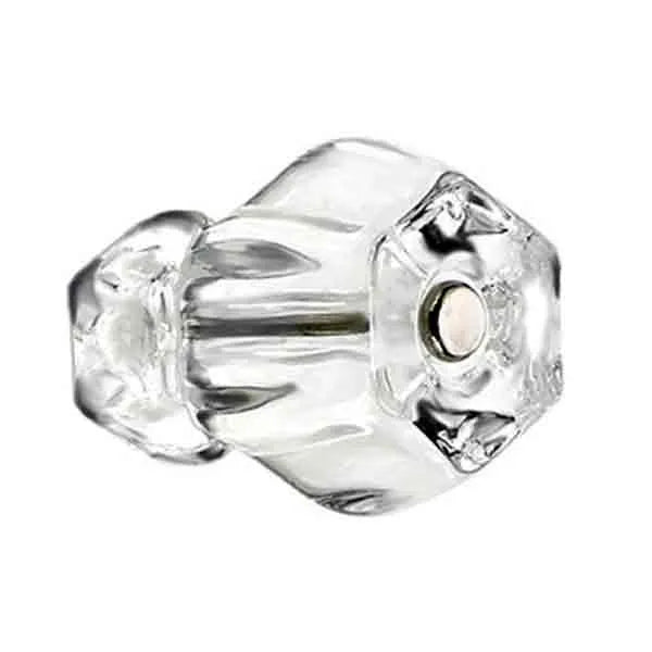 Clear Glass Knobs, Hex-Large - Paxton Hardware ltd