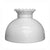 White Glass Lamp Shade, Ruffle-top Student, 10 inch - paxton hardware ltd