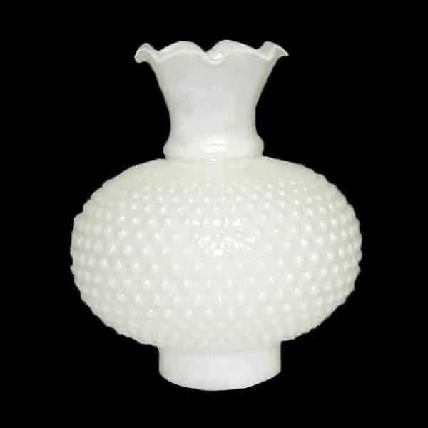 White Hobnail Globes, 3 x 8 - Paxton Hardware ltd