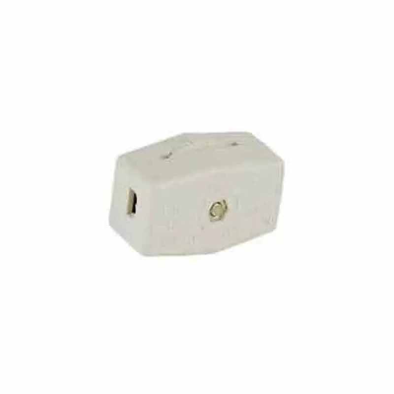 Ivory Rotary On/Off Cord Switch, SPT-2