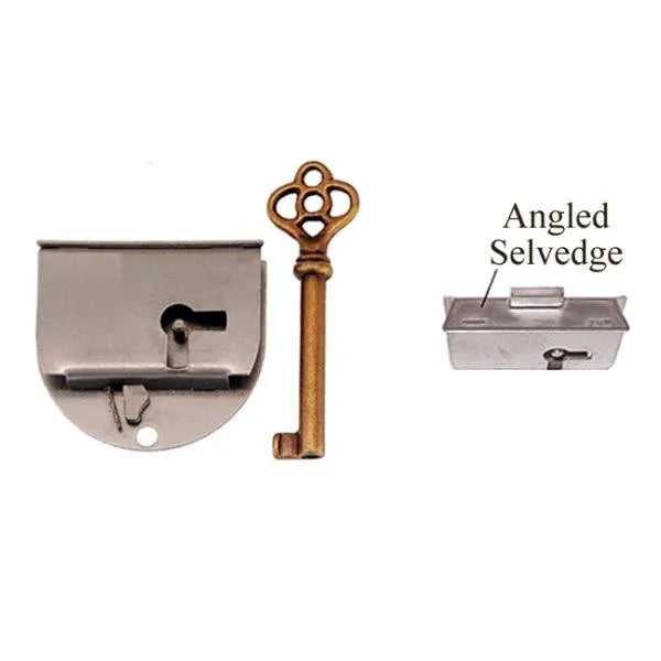 Rounded Steel Lock, doors hinged left - paxton hardware ltd