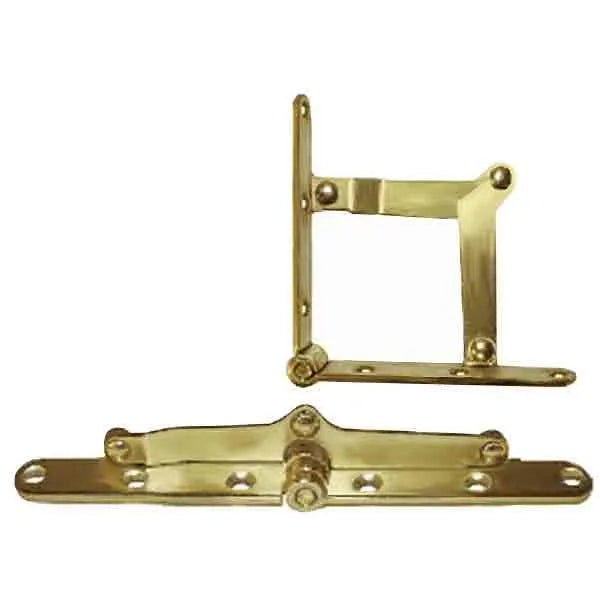 Brass Plated Desk Lid Hinge Supports - paxton hardware ltd