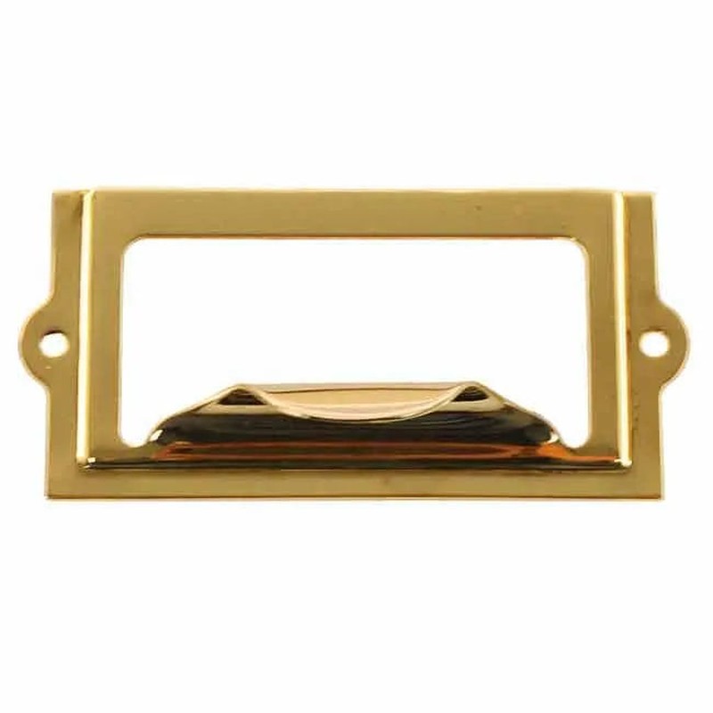 Economical Brass Label Holders - paxton hardware ltd