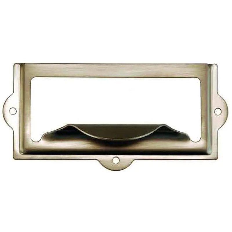 Large Vintage Label Holders, nickel - paxton hardware ltd