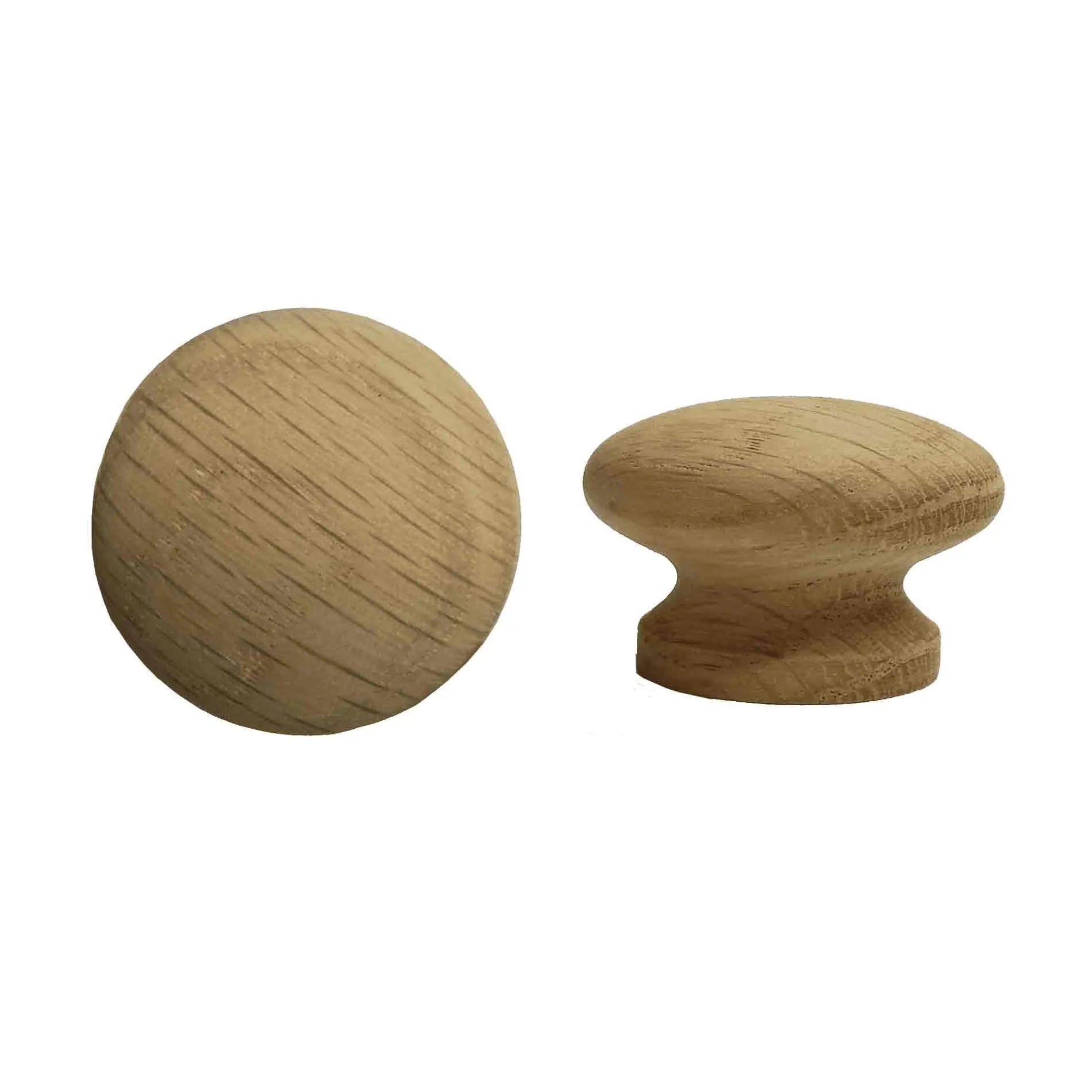 Wood Cabinet Knobs, 1-1/2 inch Oak - paxton hardware ltd
