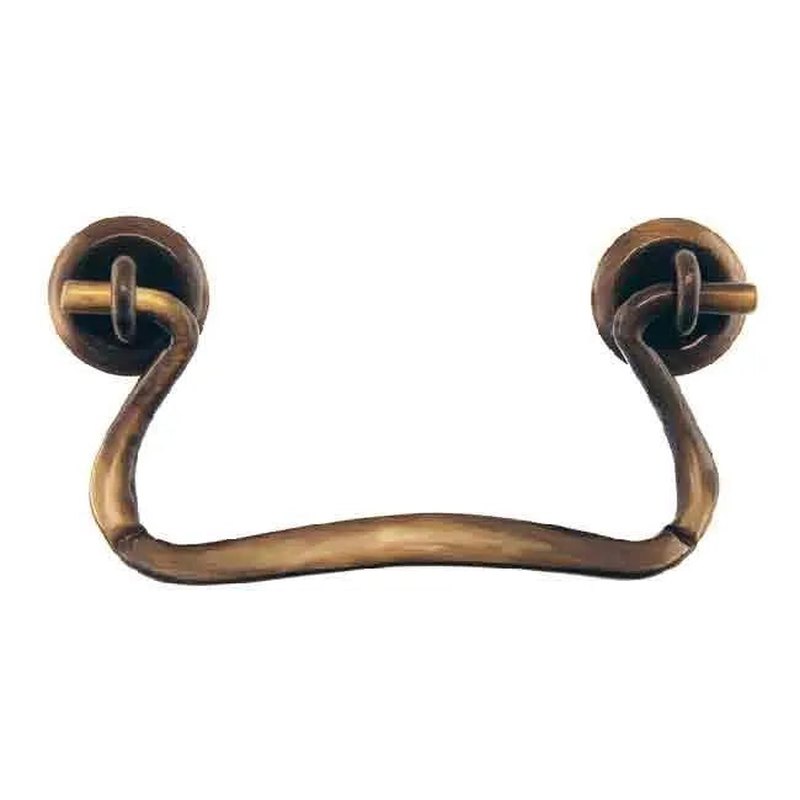 Simple Brass Bail Handle Antique Brass