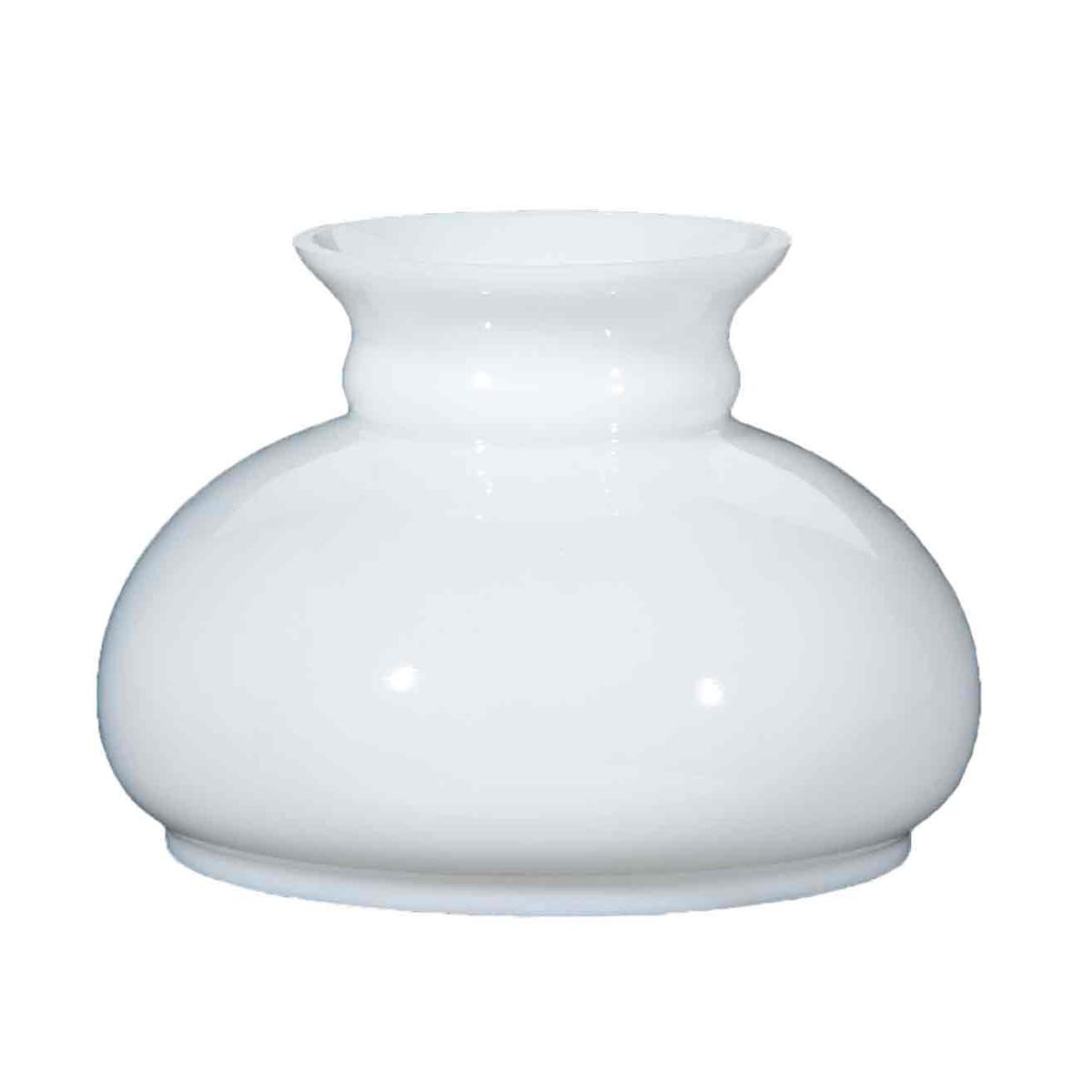 White Glass 7&quot; Student Lamp Shade, Paxton Hardware