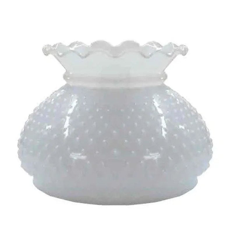 White 7" Hobnail Lamp Shade, Paxton Hardware