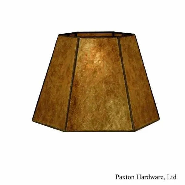 Amber Mica Lamp Shades, 12 inch - paxton hardware ltd