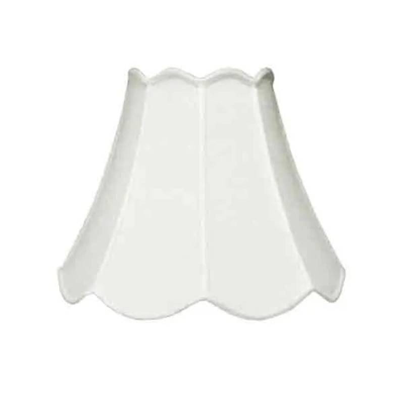 White Silk Lamp Shades, 14 inch - paxton hardware ltd