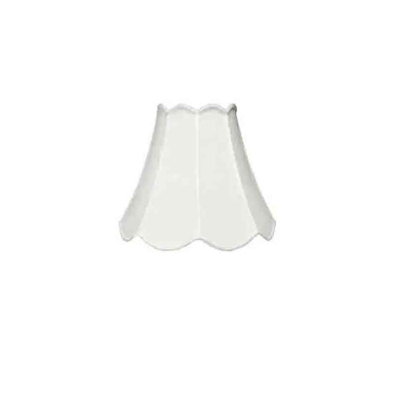 White Silk Lamp Shades, 8 inch - paxton hardware ltd