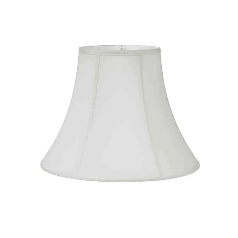 Silk Clip on Lampshades, White - paxton hardware ltd