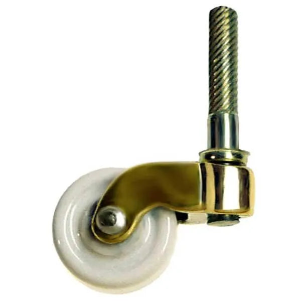 Vintage Casters, Porcelain Wheel, Stem-type - paxton hardware ltd