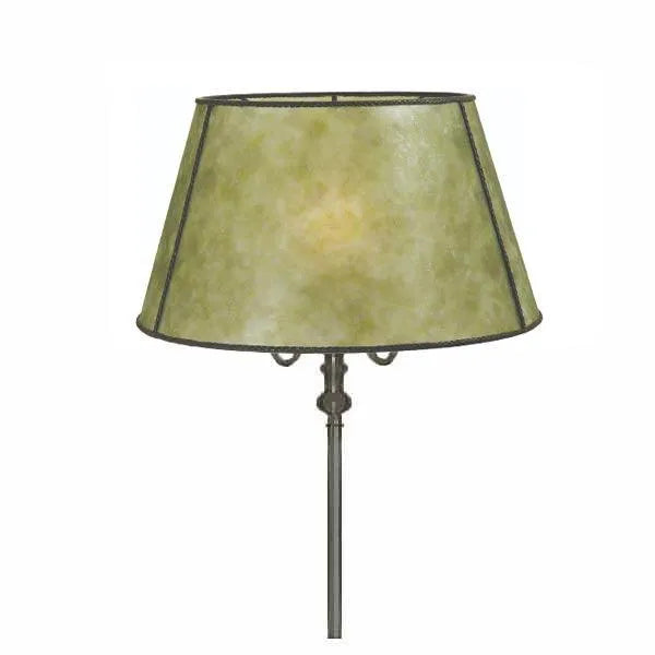 Green Mica Lamp Shade on Lamp