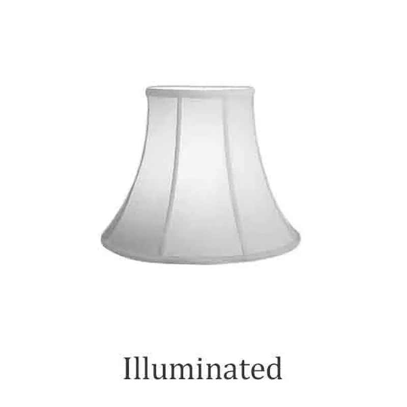 White Bell Lamp Shades, 8 inch - paxton hardware ltd